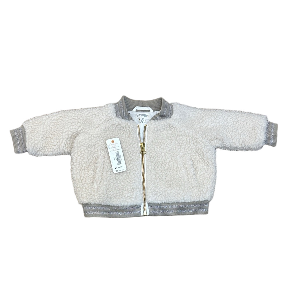 NWT Gymboree Baby Girls Sherpa Jacket Size 0-3 Months